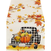 Clearance! Tablecloth, Decorative Table Banner Promotion, Thanksgiving Table Flag Linen Festival Home Decoration Dining Table Decoration Ab