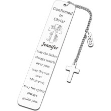 Personalized Catholic Confirmation Bookmarks – Faith-Based Christian Gifts for Teens, Sponsors, Easter, Baptism & 1st Communion