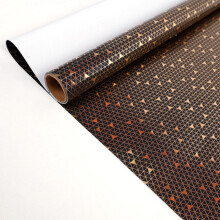 Carta da regalo nera e oro 43x300 cm con pois, bouquet, confezioni regalo per Natale, San Valentino, compleanni, decorazioni.