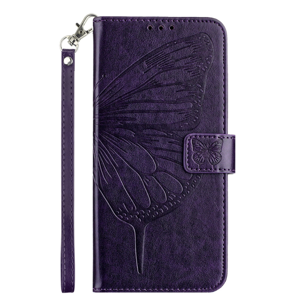 For Oukitel C38 Phone Case Wallet Protective Case Leather Cover With Magnetic Closed Cdark It Card Slot Shockproof Protection Phone Case Purple 9132278064666