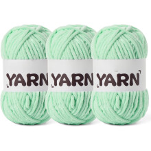 Fluffy Chenille Yarn for Crochet – Chunky Velvet Baby Yarn, 87.4 yds/3.5 oz, Compatible with Amigurumi, Blankets, Hats, Socks