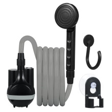 Ducha eléctrica portátil para camping, recargable mediante USB tipo C de 2200 mAh, manguera de 2 metros, para uso en exteriores e interiores,