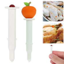 2 Einweg-Truthahnthermometer, sofort ablesbare Fleischtemperaturanzeige, praktischer Timer für Grillabende und Kochabende, zum einmaligen Gebrauch,