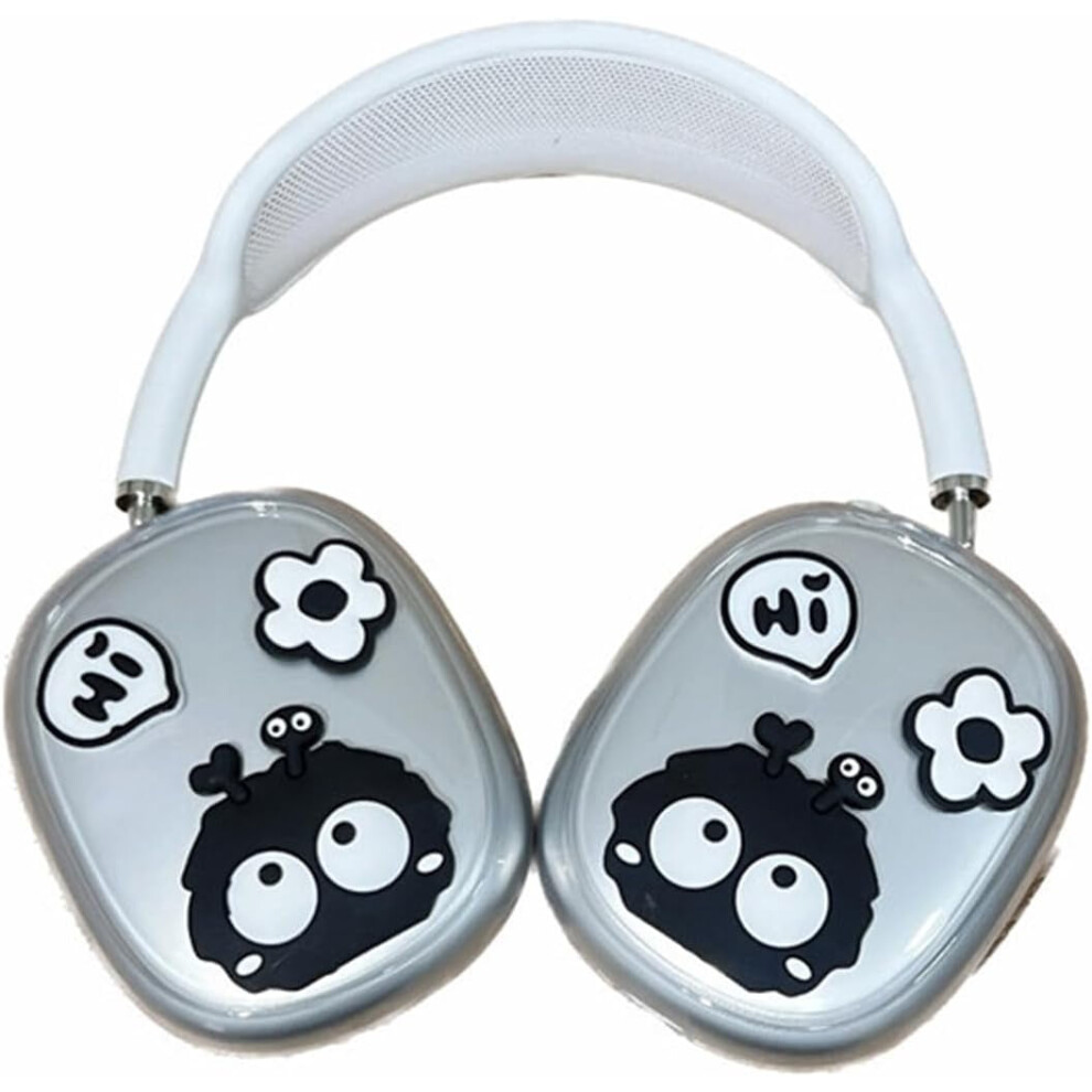 Cute Cartoon Tpu Case For Compatible With Airpods Max Â Clear, Anti-Scratch, Dustbunny Design 9180333268832