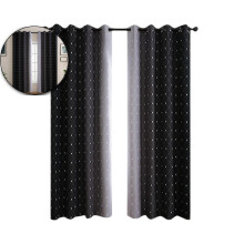Blackout Curtains 63 Inches Long - 2 Pcs Curtains for Living Room Decor - Energy Saving Darkening Curtains for Bedroom