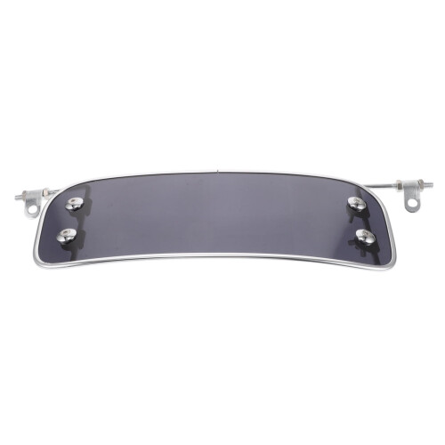 Motorcycle Front Universal Windshield Windscreen Wind Deflector Fairing Front Fly Screen With Mounting Bracket For Motorbikes Black