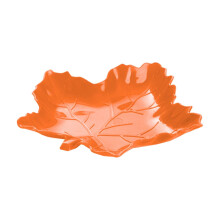 Plateau à fruits en forme de feuille d'érable pour Thanksgiving – Plateau coloré en plastique pour bonbons, melon et fruits secs, décoration
