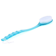 Escova de costas para banho, para homens, mulheres e idosos, escova corporal (35,5 cm, azul)