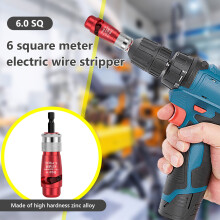 Aluminum Alloy Cable Stripper Tool with Wrench for Power Drill Portable Multifunctional Stripping and Screwdriver Tool for Electricians