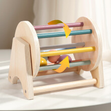 Wooden Rolling Drum Toy, Spinning Balls Percussion, Beech Sensory Puzzle for Fine Motor Skills & Early Education – Compatible with Montessori