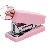 Mini Stapler – Office Stapler – Easy Push, Comfort Grip Design –Lightweight & Portable(Pink)