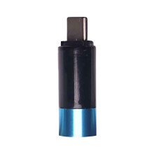 Transparent Mini USB Lighter with TYPE-C Charging Port Rechargeable Electronic Lighter for Outdoor Camping Travel and Daily Use