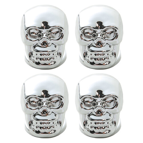 (Silver, 4PCS) Halloween Skull Cabinet Knobs - 4pcs