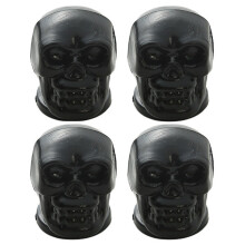 (Black, 4PCS) Halloween Skull Cabinet Knobs - 4pcs