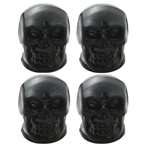 (Black, 4PCS) Halloween Skull Cabinet Knobs - 4pcs