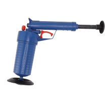 Dunkelblauer Air-Drain-Blaster gegen Verstopfungen, für Boden- und Waschbeckenabflüsse