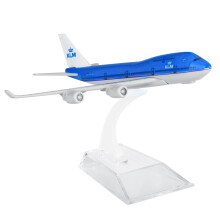 Composite Material KLM B747 Aircraft Model for Collectors Detailed Craftsmanship for Display in Cars or Shelves