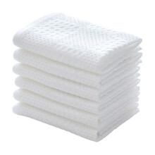 Qocolhg 6-Pack 100% Cotton Kitchen Towels, 13.4"x13.4", Absorbent & Reusable Dish Towels & Tea Towels