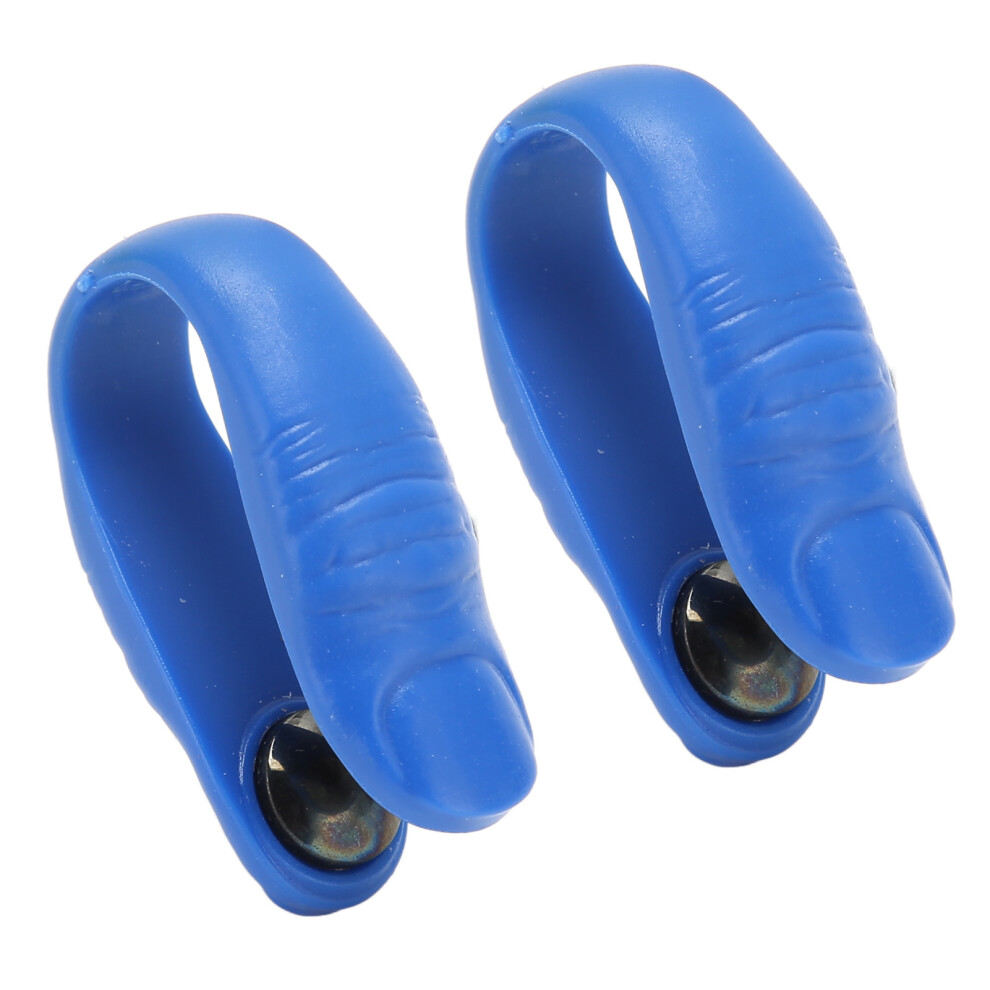 Blue 2Pcs Tiger Mouth Acupressure Clip For Migraine & Dizziness