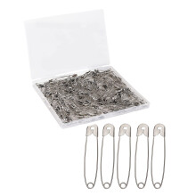 Safety Pins Heavy Duty, 200 Pack, Silver, Safety Pins Bulk, Safety Pins for Clothes