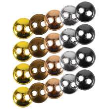 100PCS Mini Metal Buttons 2 Hole Mini Metal Round Buttons DIY Hand Sewing Doll Clothes Accessories