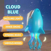 (Blue Spray Shark) Tanzender Hai Spielzeug mit Auto-Vermeidung