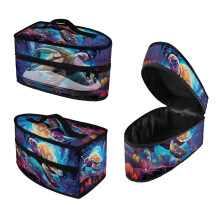 Turtle Coral Design Dustproof Travel Iron Storage Case (11.8x6.69x5.5 In) Easy to Clean and Hair Styling Tool(Bag Only)