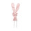 Ensemble de housse extensible pour chaise à oreilles de lapin roses 2