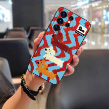 Cute Graffiti Phone Case for Samsung Galaxy S25 Ultra – Shockproof, Waterproof, Dirt-Resistant Silicone & TPU Full Wrap Cover
