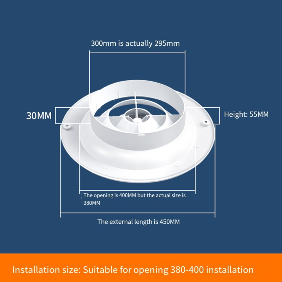 Adjustable Round Air Vent Cover,Abs Ventilation Diffuser For Ceiling Wall Ducting System 9130661161510