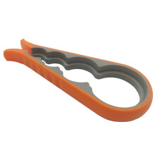 Abrebotellas y tarros multifunción para personas con manos débiles, artritis, ancianos y niños – Mango de silicona, color naranja – Compatible