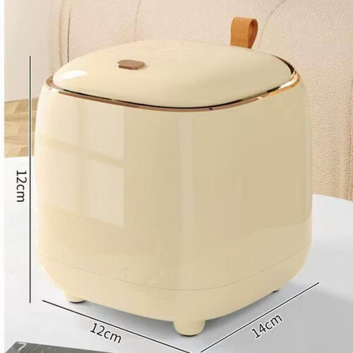 Space-Saving Press Lid Garbage Container in Chic Design for Home Use 1