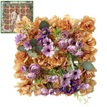 13,77 Zoll große orangefarbene Seidenrosen für DIY-Blumenarrangements, Brautsträuße und Tischdekorationen – 1 Packung
