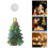 Christmas Window Hanging Lights – Lighted Tree, Santa, Snowman Decor, Compatible with Windows 1