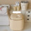 Space-Saving Press Lid Garbage Container in Chic Design for Home Use 4