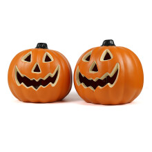 Dekoracja na Halloween: Pusta dynia LED, latarnia, bateria