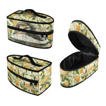 Orange Portable Steamer Bag Zipper Handle Protective Travel Steamer Bag Steam Iron Carrying Case, Bag Only