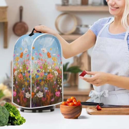 Multifunctional Protective Case Wildflowers for AntiSlip Polyester Protects Against Scratches Wildflowers 2