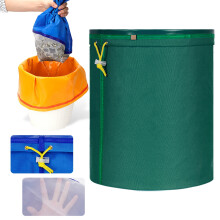 Uioepy 5-Gallon Filter Bag, Green – Compatible with Coffee, Herbal, Soymilk, Grape Liquid; Press Screen, Storage Drawstring & Bubble Design