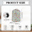 Glass Shape Pattern Design Dust Cover with Multifunctional AntiSlip Coffee Machine Dust Cover Fitted Elastic 6