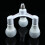 ROCKROK 2/3/4/5/6/ Light Bulb Socket Splitter, E26/E27 Light Socket Adapter Conventer, Standard Base LED Bulb Converter 3
