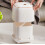 Space-Saving Press Lid Garbage Container in Chic Design for Home Use 6