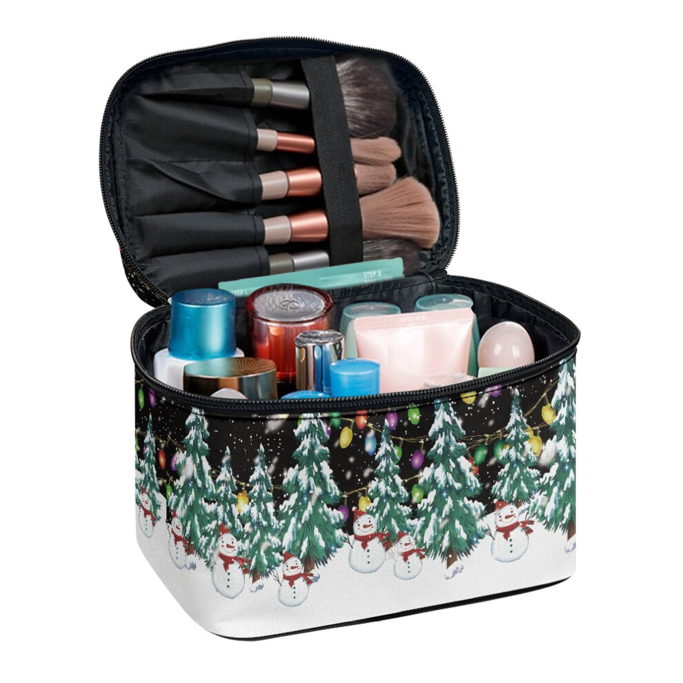Cosmetic Toiletry Bags Multipurpose Light Christmas Tree Portable Traveling Mom