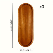 Versatile Oval Wooden Serving Tray - Perfect for Cheese Sushi & Snacks | Easy Clean Kitchen Decor | Ideal for BBQs & Food Displays