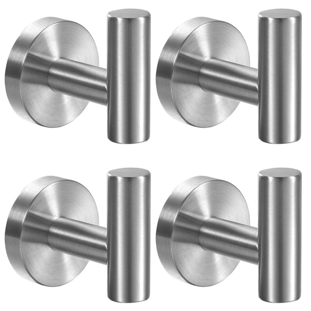 Towel Hooks For Bathroom,2 Pcs Wall Mount Towel Holder, Stainless Steel Heavy Duty Matte Wall Robe Hook 9044386842190
