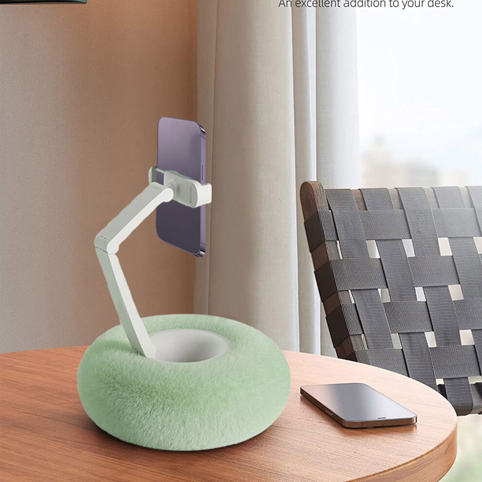 Snuggle Screen Phone Holder Â 360 Adjustable Fuzzy Pillow Stand For Bed, Compatible With Phones & Tablets 9130661162678