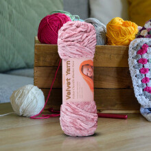 2 piezas de hilo de chenilla suave, delicado y cálido, de textura aterciopelada, para gorros, suéteres, muñecas y manualidades.