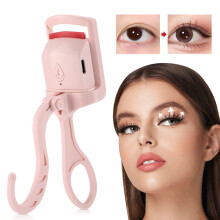 Electric Heated Eyelash Curler, 30s Fast Heating, Anti-Scald, Rechargeable & Cordless, Silicone Pad, Portable Lash Styler – Gifts