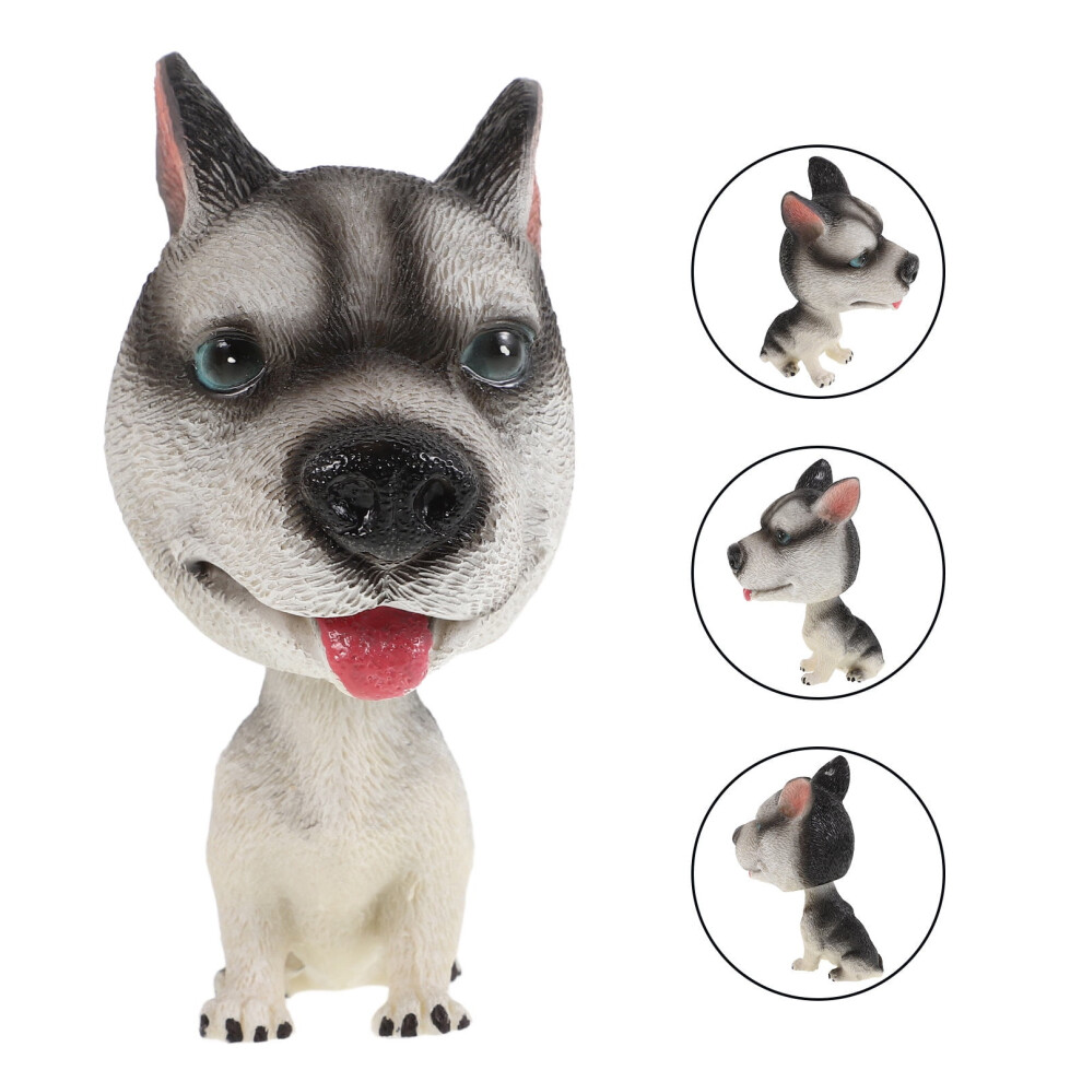 Frcolor Car Dashboard Shaking Dog Cute Car Accessories Cartoon Dog Bobblehead For Car Interior Resin Dog Ornament Automotive Accessory 9044386842473