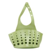 Sponge Holder for Kitchen Sink Kitchen Sink Sponge Holder with Adjustable Clasp - Plastic Sponge Hold for Kitchen Sink Counter with Drain Holes
